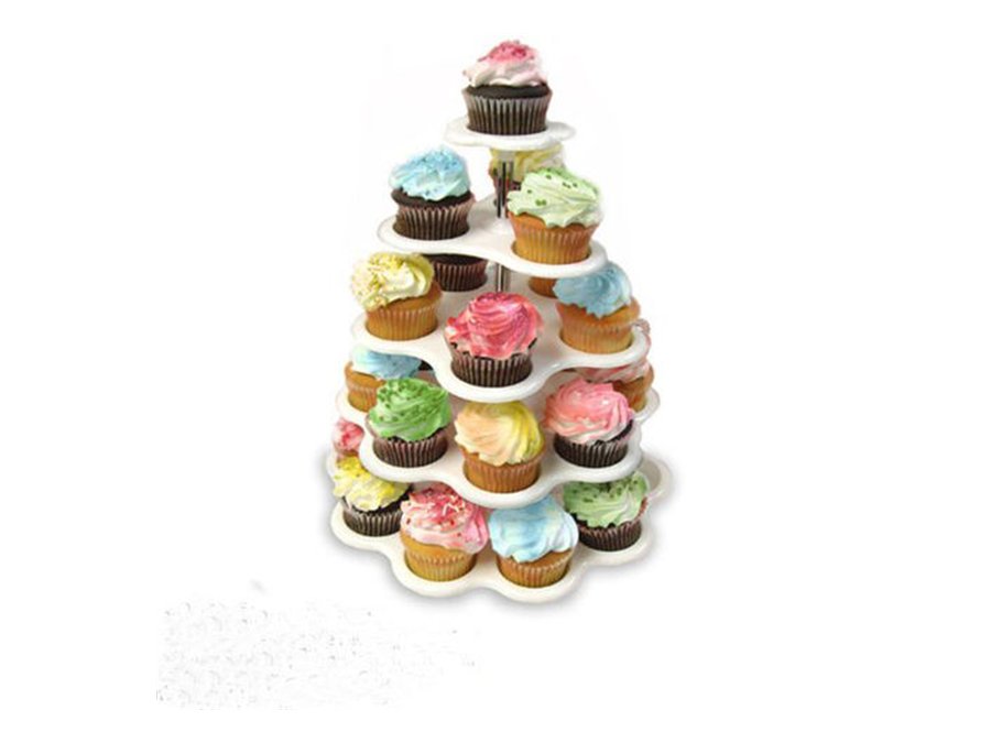 5 Tiered Cupcake Holder with 27 Cupcakes