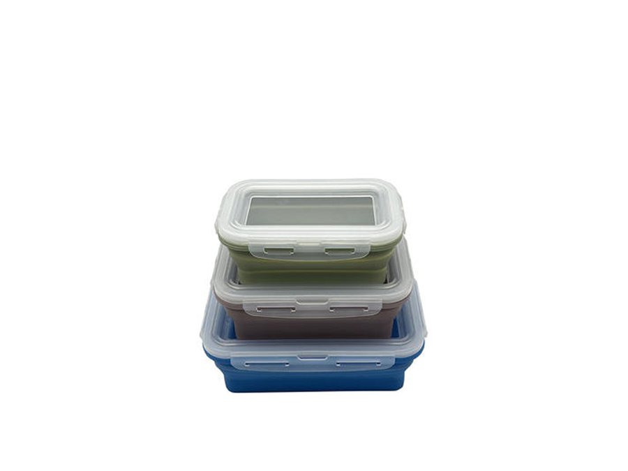 Collapsible Silicone Lunch Box Microwavable